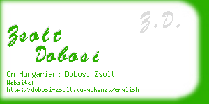 zsolt dobosi business card